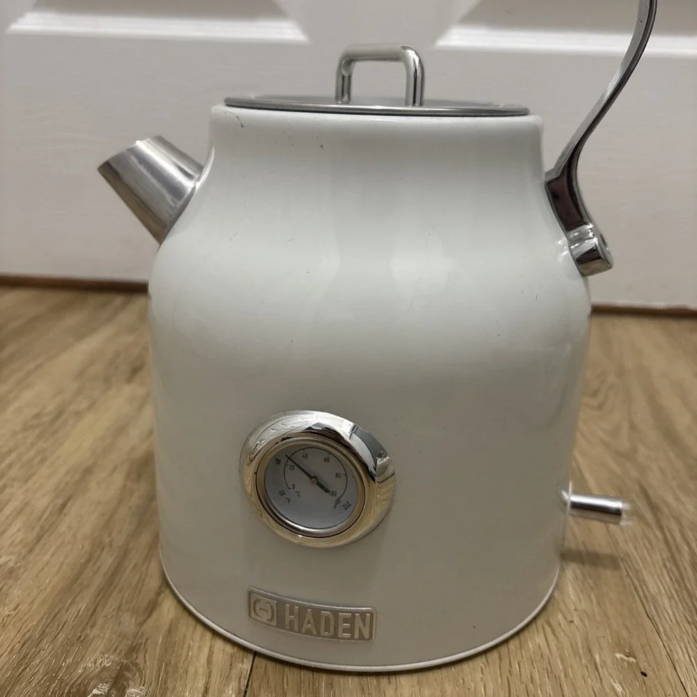 Haden Dorset 1.7L Electric Tea Kettle Stainless Steel with Auto Shut-Off Putty